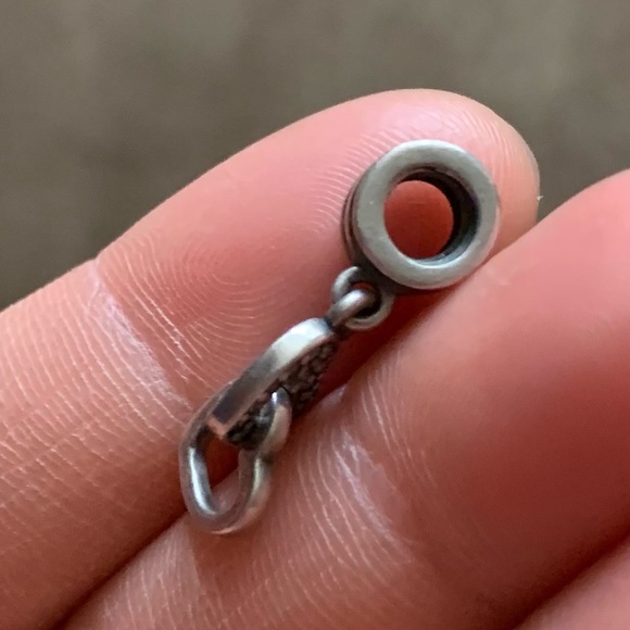 Retired Pandora Interlocking Love Dangle Charm - Pandora Store Exclusive 925 - Picture 4 of 9